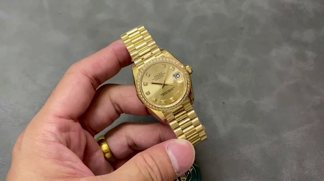 Rolex Datejust 31 Yellow Gold Champagne Dial 278288RBR 0005 Women's Watch - QualitySwissReplica