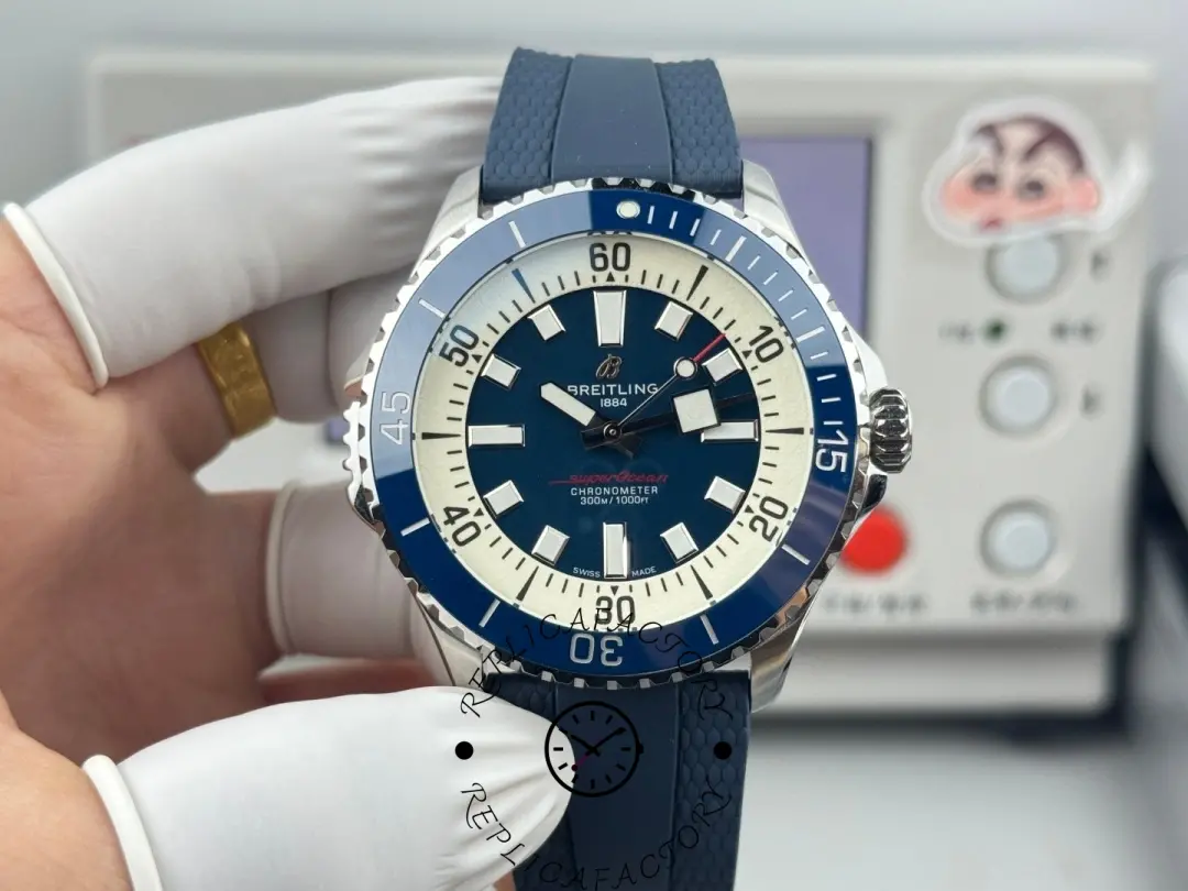 Breitling Superocean A17378211B1S1 Replica Blue Diver Watch - QualitySwissReplica
