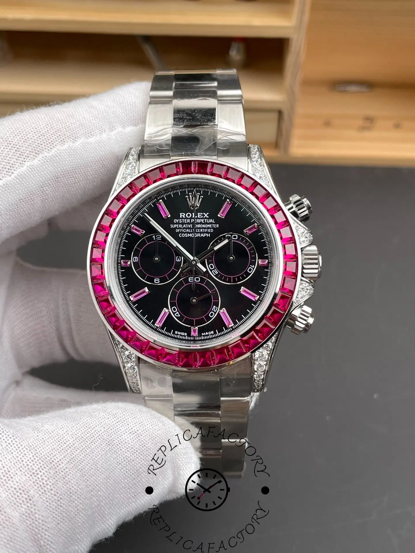 Rolex 126599TRU 1:1 Clone Daytona Ruby Bezel Watch - QualitySwissReplica
