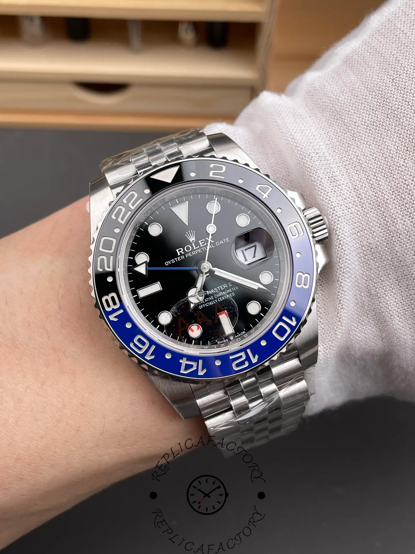 Rolex GMT-Master II 126710BLNR Black Dial Batman Bezel 40MM Mens Replica Watch - QualitySwissReplica
