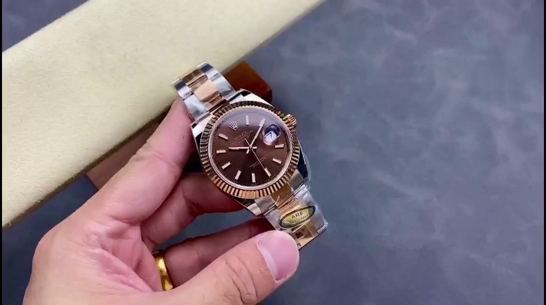 Rolex Datejust 41 Everose Gold Automatic 126331 0001 Chocolate Men's Watch - QualitySwissReplica