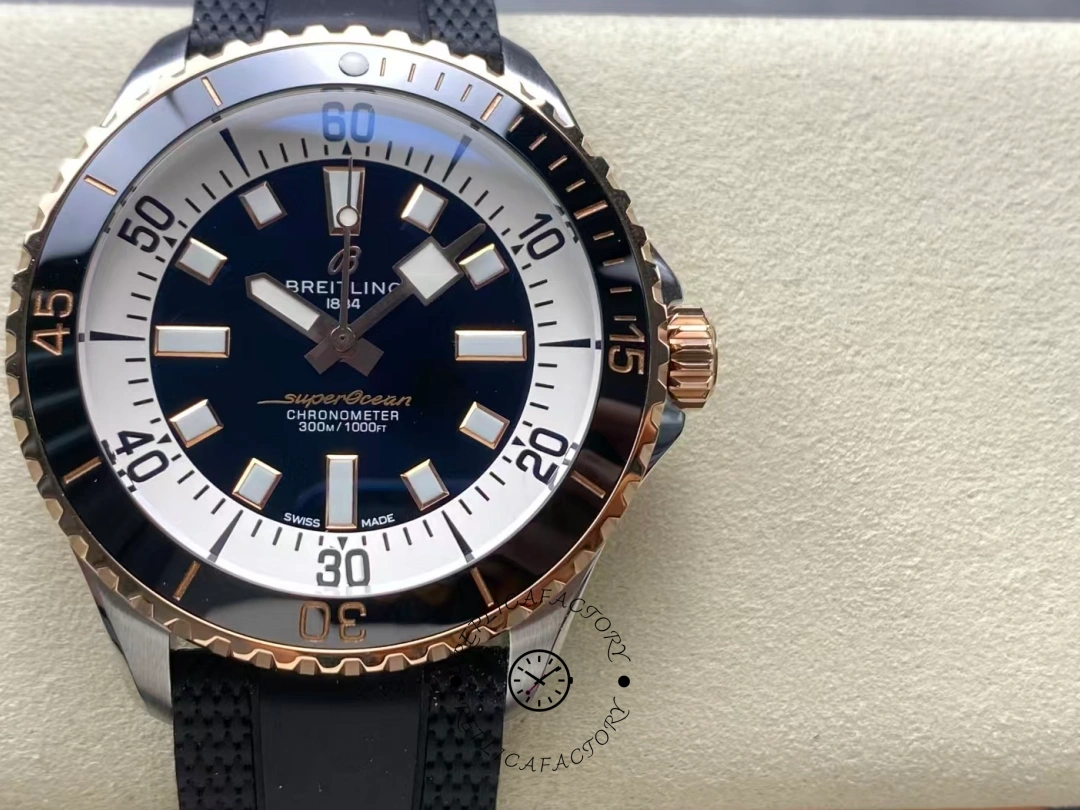 Breitling Superocean Steel & Rose Gold Men's Watch U17375211B1S1 Replica Automatic 42mm - QualitySwissReplica