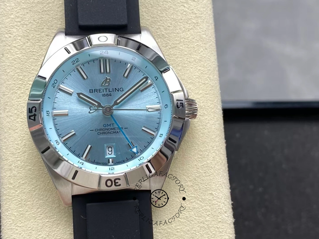 Breitling Chronomat GMT 40 Ice Blue P32398101C1S1 Replica - QualitySwissReplica