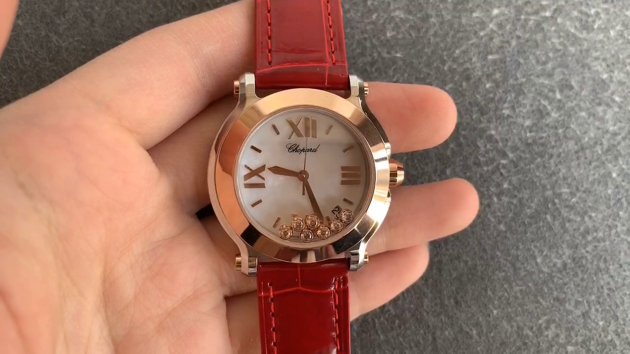 Chopard Happy Sport White Diamond Dial 278475-3001 - QualitySwissReplica