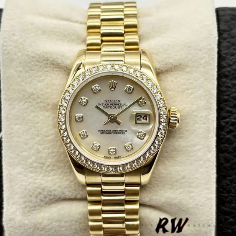 Rolex Datejust 179138 Mother Of Pearl Diamond Dial 26MM Lady Replica Watch - QualitySwissReplica