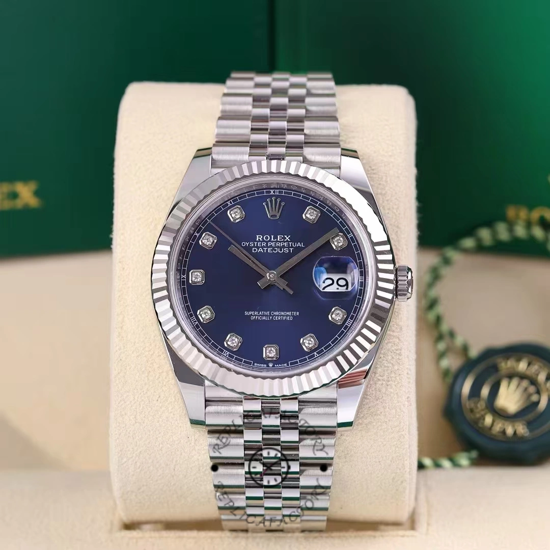 Rolex Datejust 41 White Gold Blue Dial 126334 0016 - QualitySwissReplica
