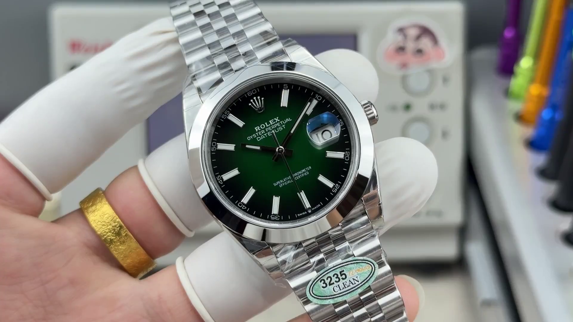 1:1 Rolex Datejust 126300-0026 41 Green Ombre Jubilee Replica - QualitySwissReplica