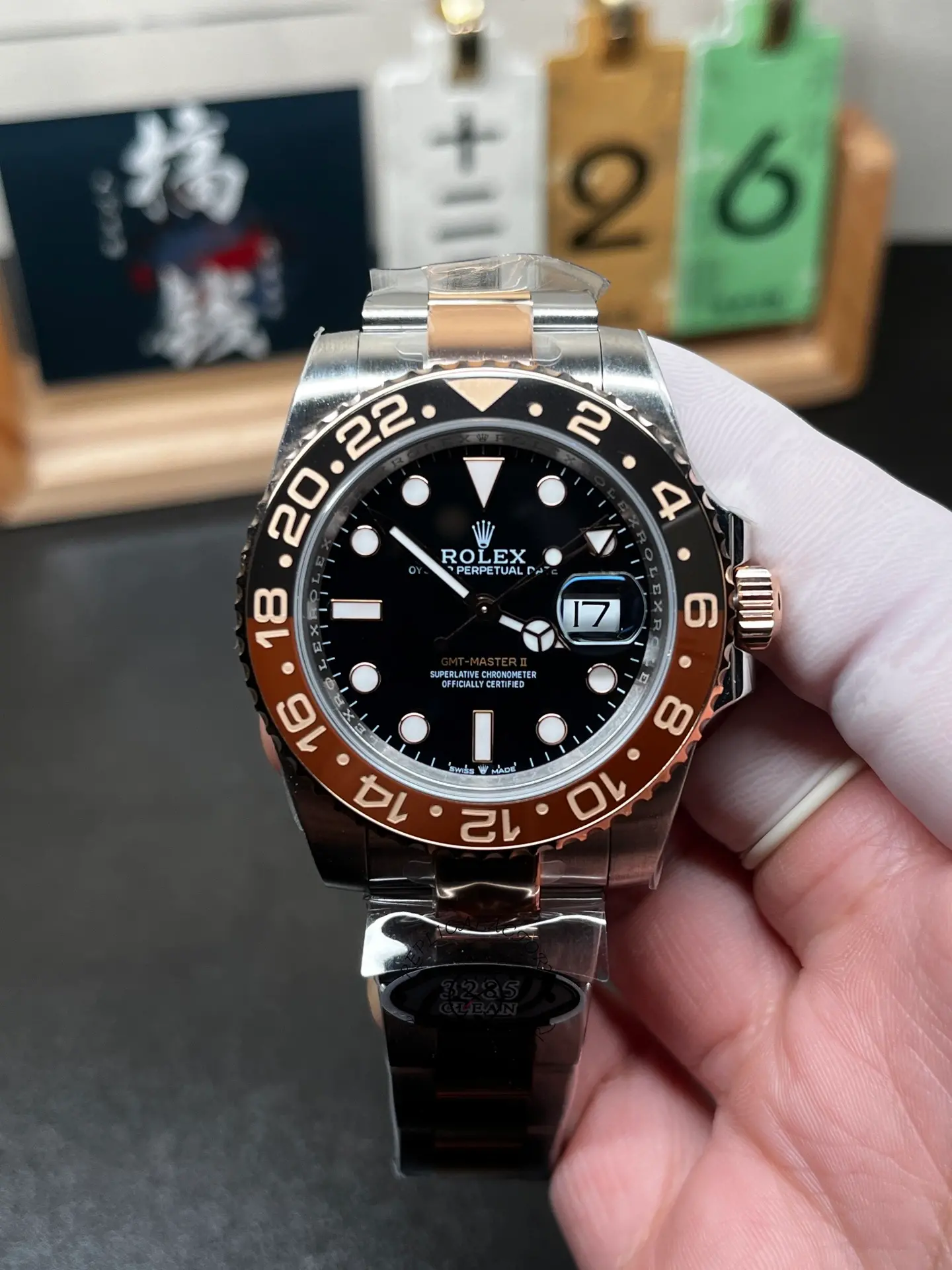 Rolex GMT-Master II 126711CHNR Black Dial 40mm Mens Replica Watch - QualitySwissReplica