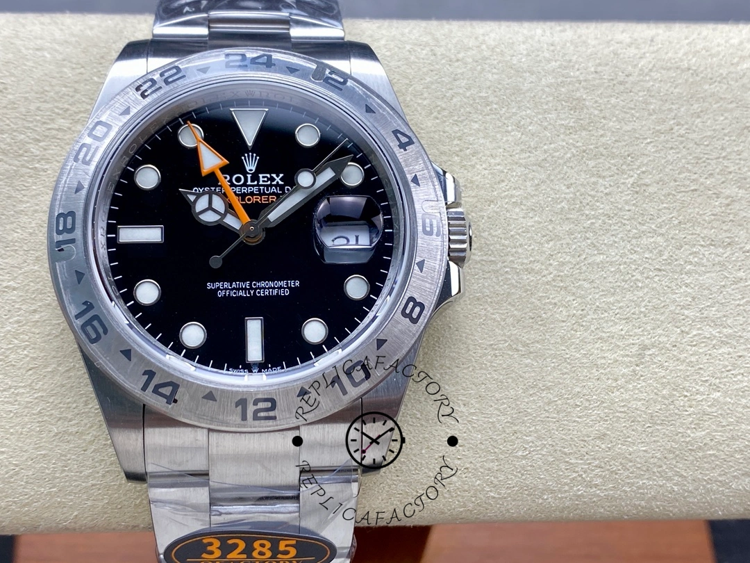 Rolex Explorer II m226570 0002 Stainless Steel Black Dial 42MM Mens Replica Watch - QualitySwissReplica