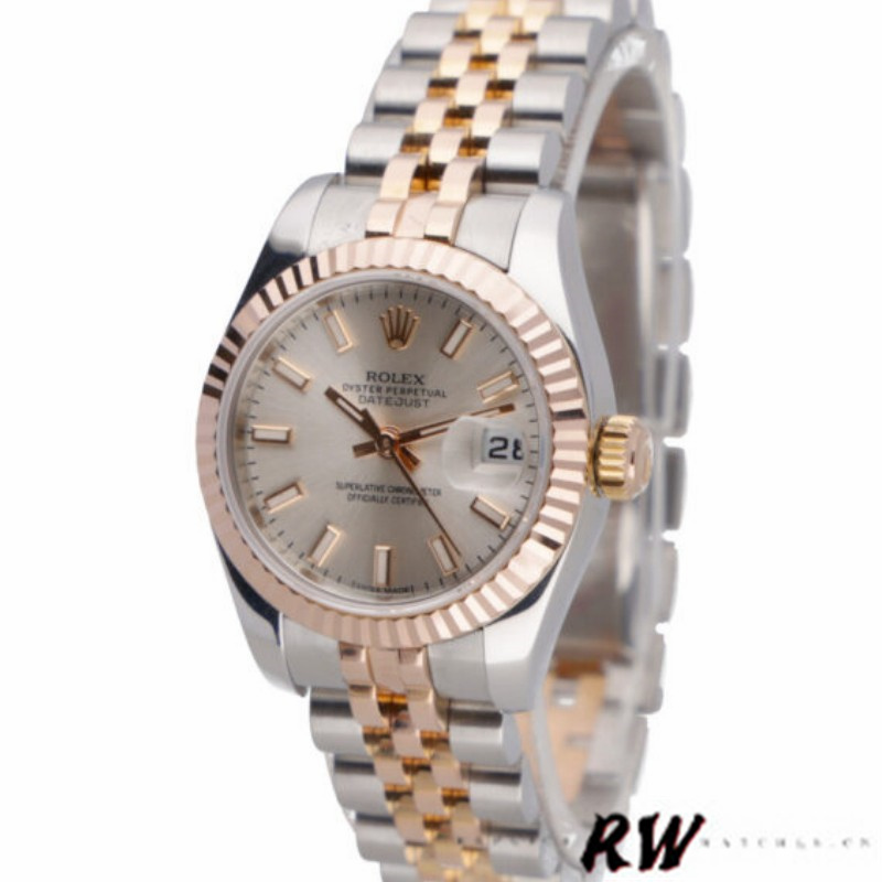 Rolex Datejust 179171 Silver Dial Fluted Bezel 26MM Lady Replica Watch - QualitySwissReplica