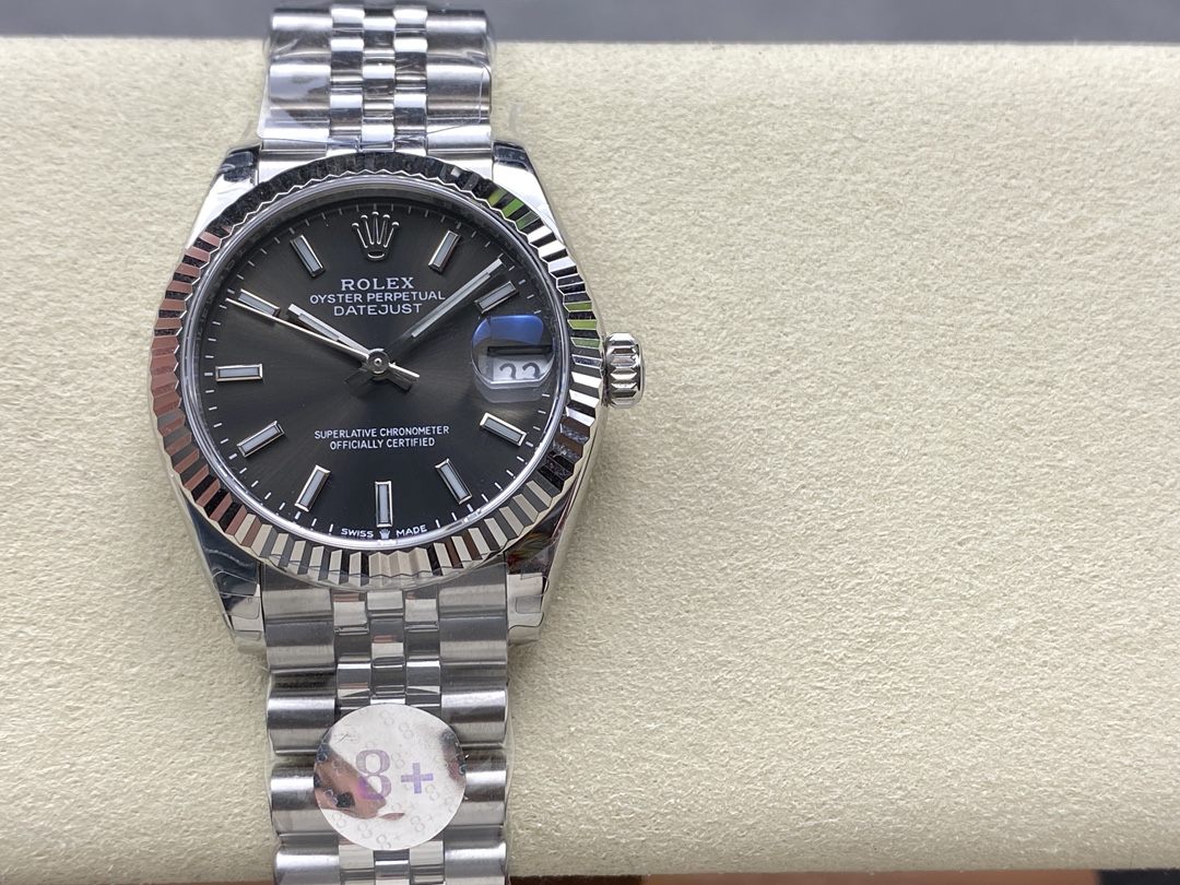 Rolex Datejust 31 White Gold & Steel Dark Grey Dial 278274 0016 Women's Watch - QualitySwissReplica