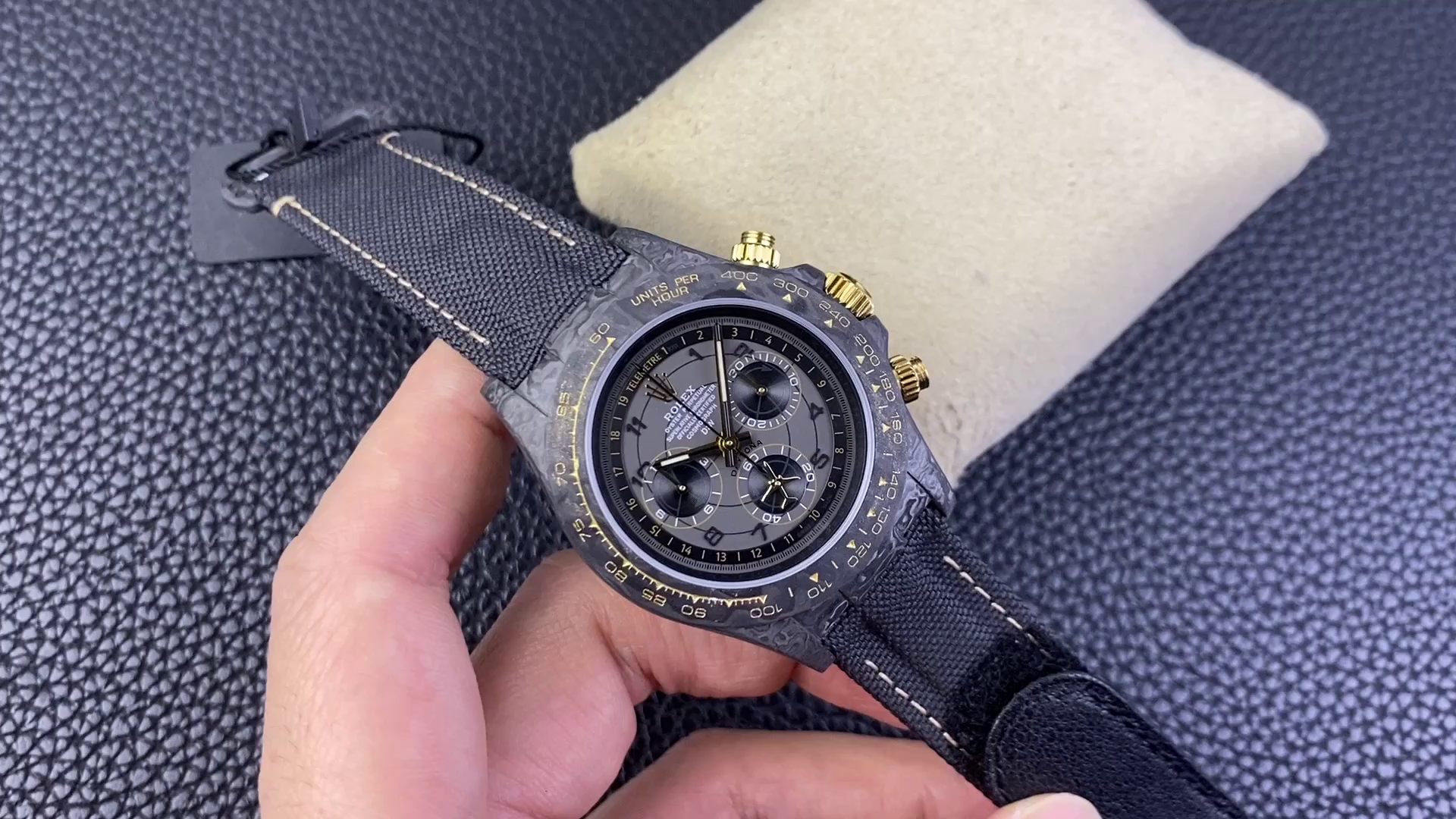 Rolex Daytona DiW Black Carbon Fiber Luminous Limited Edition 40MM - QualitySwissReplica