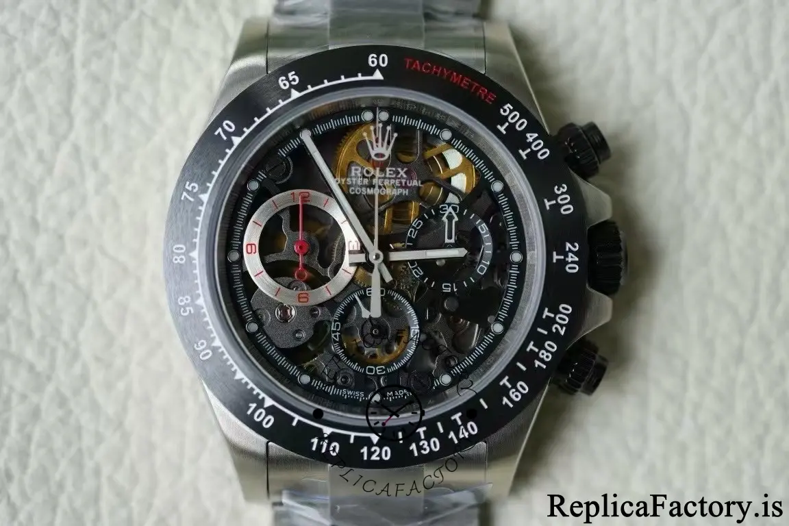 Rolex Daytona 116520 Artisans de Genève La Barrichello Skeleton 40mm Steel Replica Watch - QualitySwissReplica