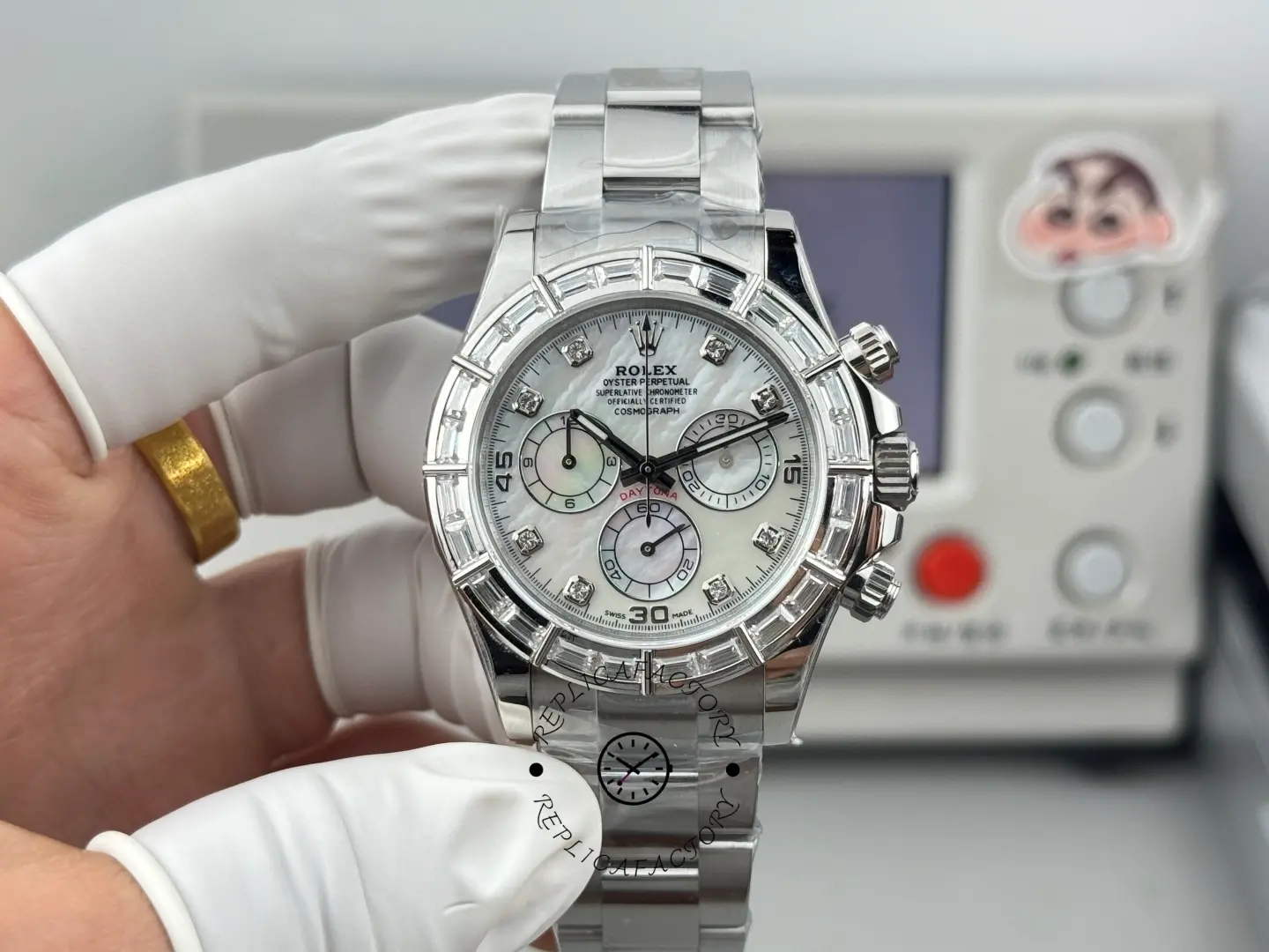 Rolex Daytona 904L Stainless Steel 116589BR 40 MOP Dial 1:1 Clone - QualitySwissReplica