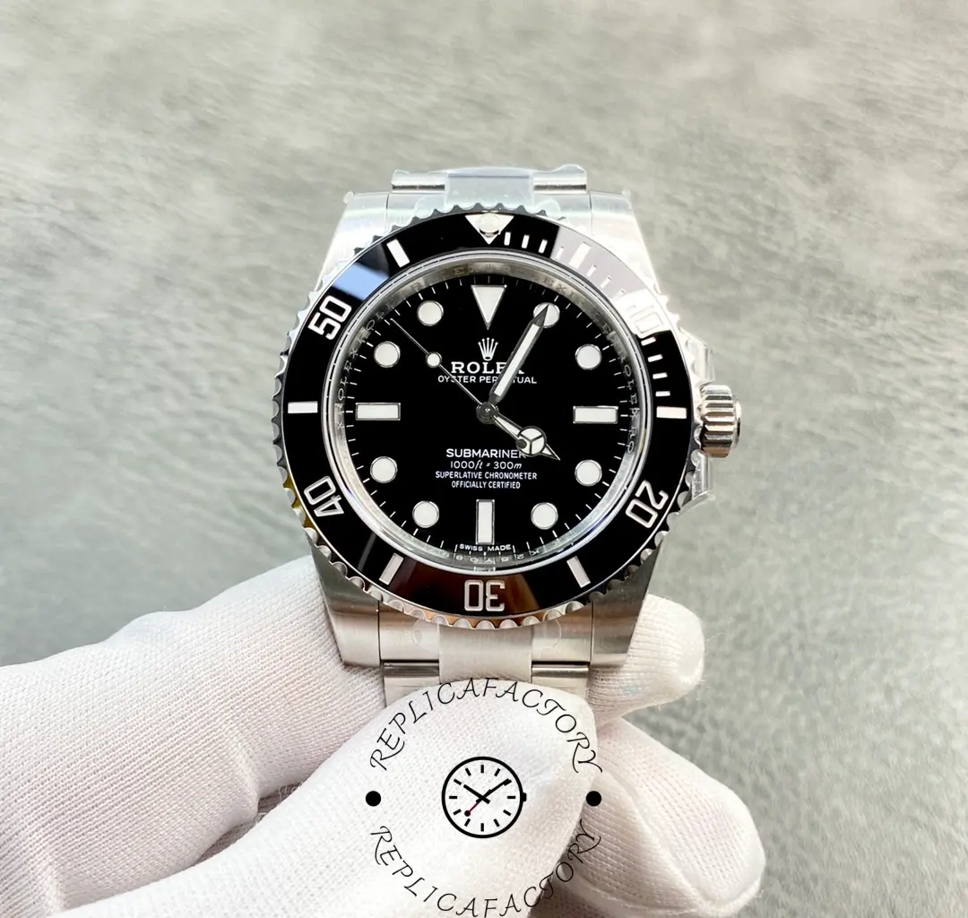 Rolex Submariner 114060 Stainless Steel Black Dial 40mm Mens Replica Watch - QualitySwissReplica
