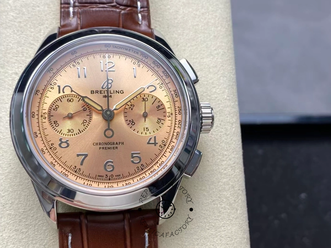 Breitling Premier B09 Chronograph 40 AB0930F51H1P1 1:1 Clone Champagne Dial - QualitySwissReplica