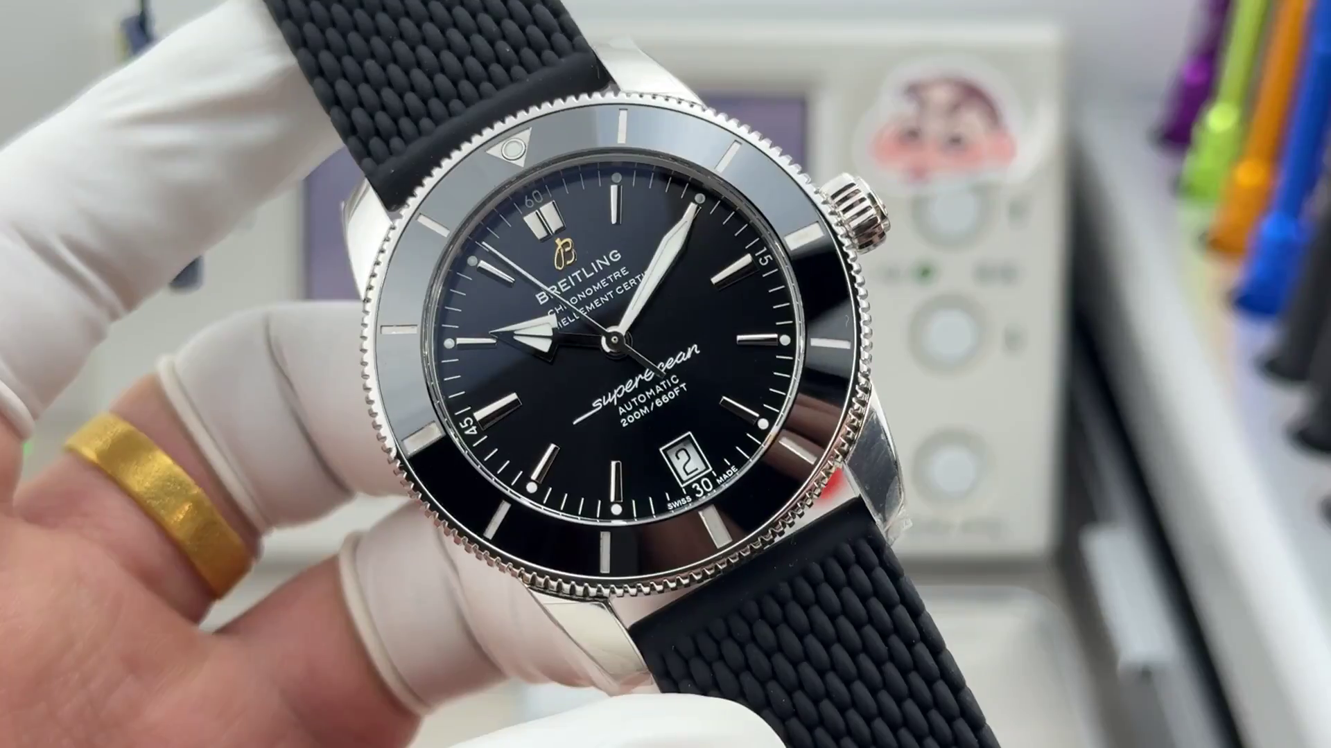 Breitling Superocean Heritage AB201012/BF73/278S/A20S.1 Automatic 42mm 1:1 Clone Rubber Strap - QualitySwissReplica