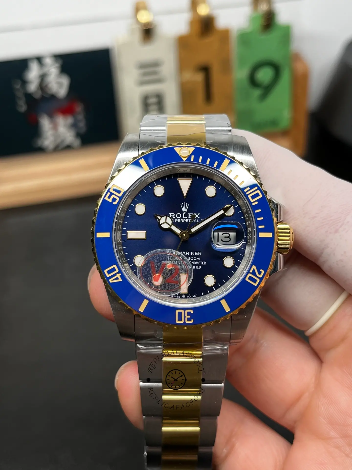Rolex Submariner 126613LB Blue Dial Blue Bezel 41mm Mens Replica Watch - QualitySwissReplica