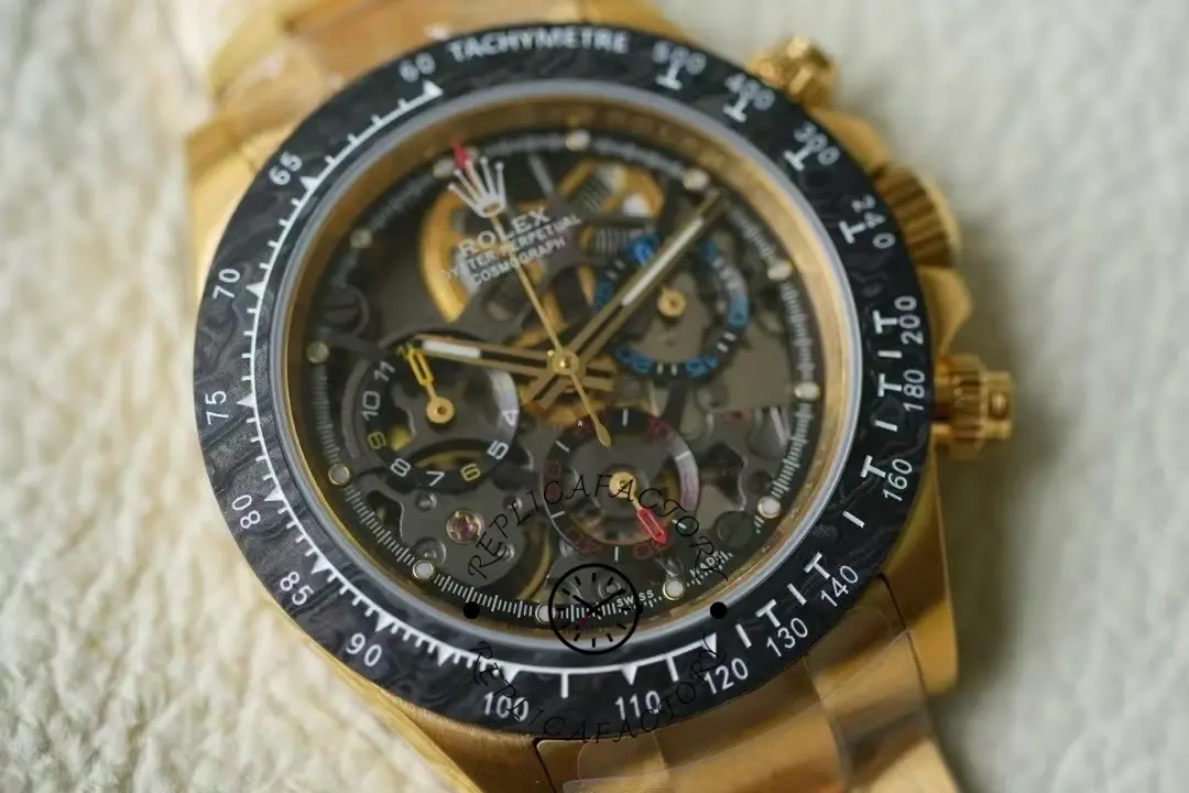 Rolex Daytona 116508 Artisans de Genève Skeleton Dial Steel Case Replica Watch - QualitySwissReplica