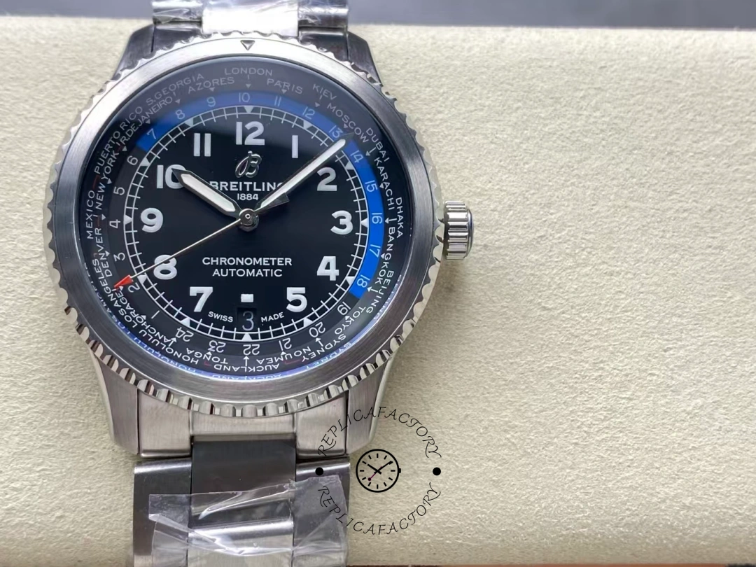 Breitling Aviator 8 B35 Automatic Unitime Replica AB3521U41B1A1 43mm Men's Watch - QualitySwissReplica