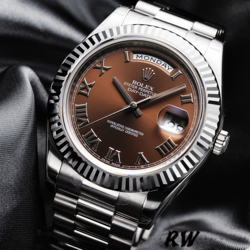 Rolex Day-Date 118239 Chocolate Brown Dial 36mm Unisex Replica Watch - QualitySwissReplica