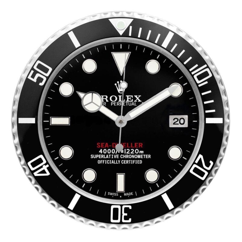 Rolex Deepsea Black Wall Clock - QualitySwissReplica