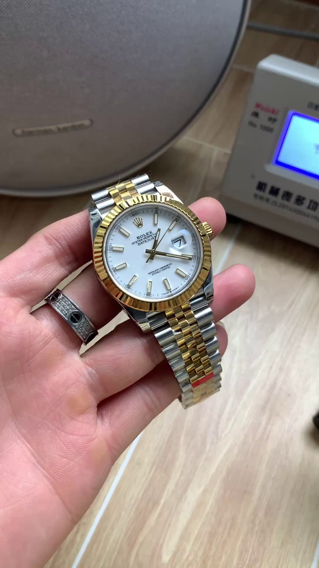 Rolex Datejust 126333 0016 White Index Jubilee 41mm Two Tone Steel - QualitySwissReplica