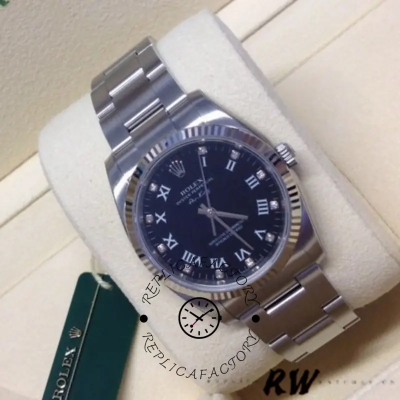 Rolex Oyster Perpetual Air-King 114234 Blue Dial 34mm Unisex Replica Watch - QualitySwissReplica