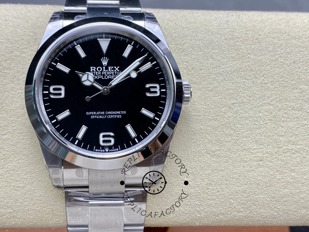 Rolex Explorer SRL156 14270 Stainless Steel Black Dial 36MM Mens Replica Watch - QualitySwissReplica