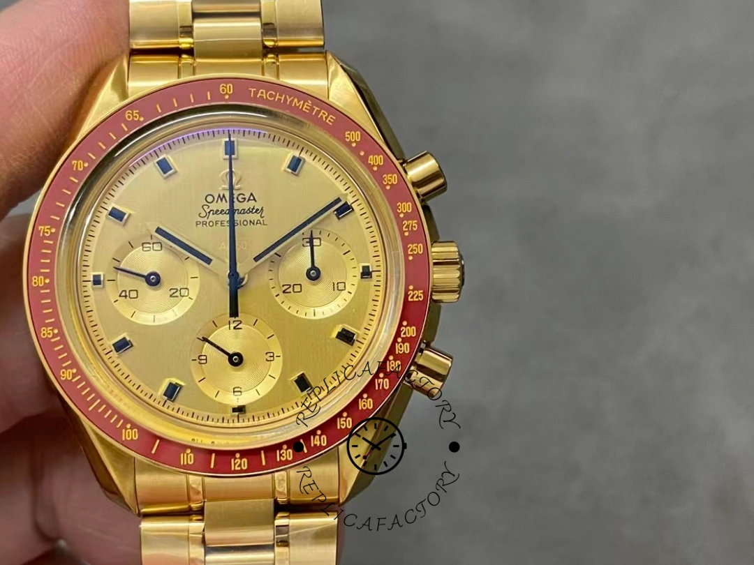Omega Speedmaster 1:1 Clone 310.60.42.50.99.001 42mm Moonshine Gold Watch - QualitySwissReplica