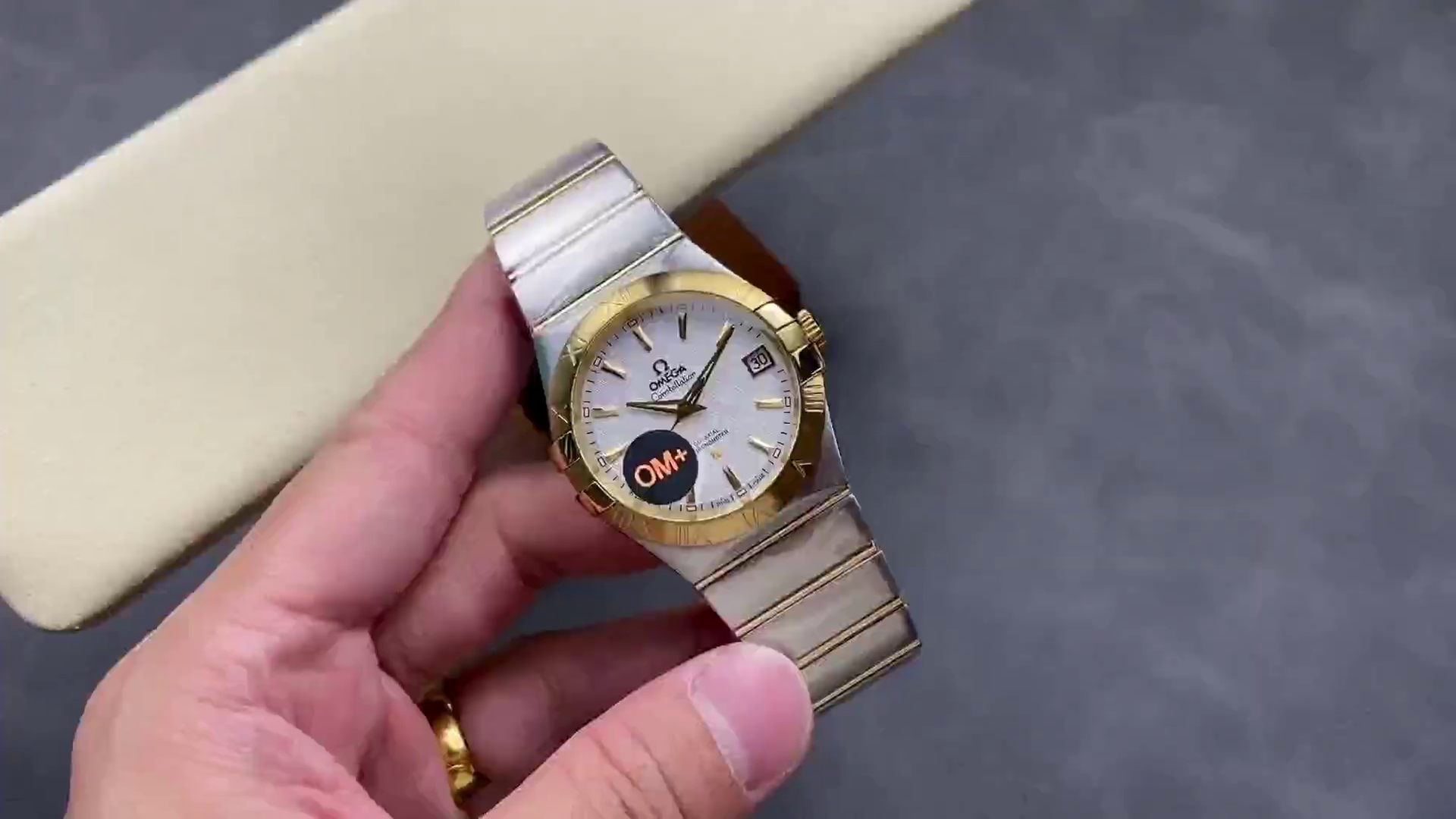 Omega Constellation Replica 38MM Co-axial 123.20.38.21.02.006 Yellow Gold Index - QualitySwissReplica