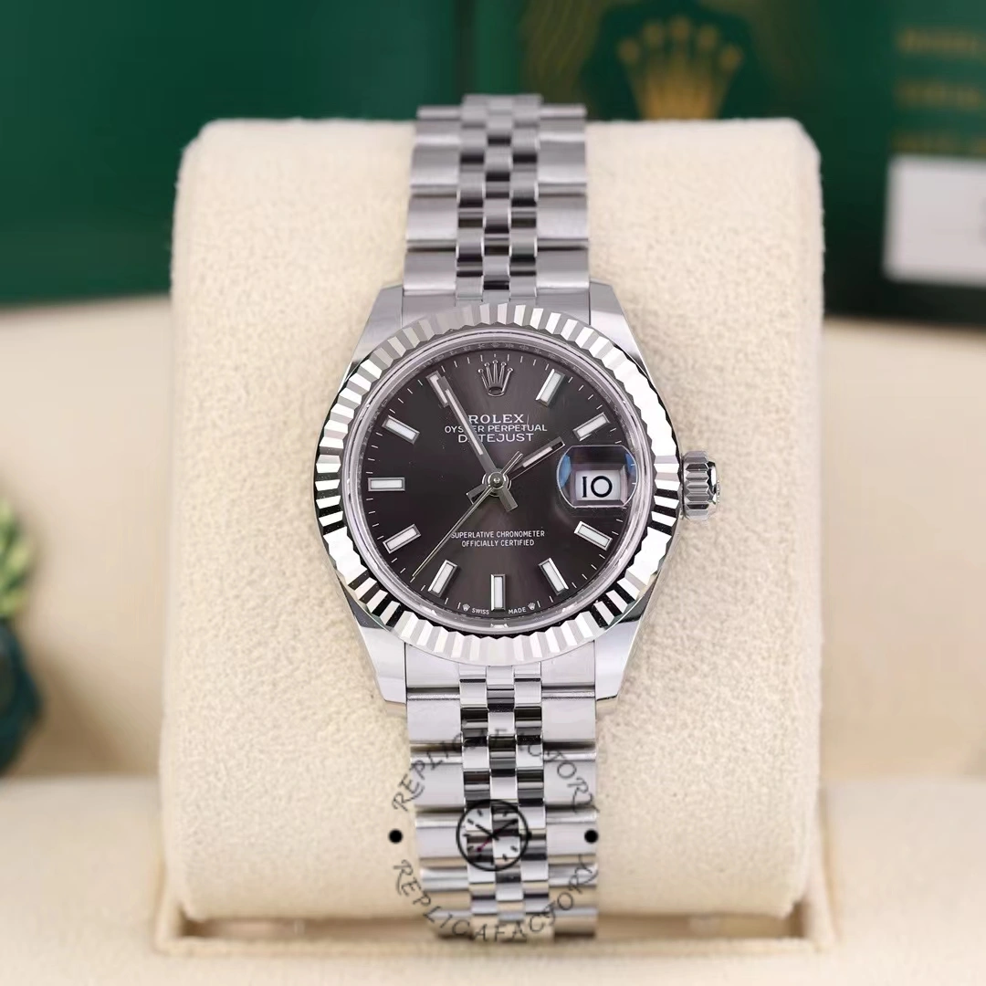 Rolex Datejust 279174 0011 28 mm Dark Grey Dial Women's Watch - QualitySwissReplica