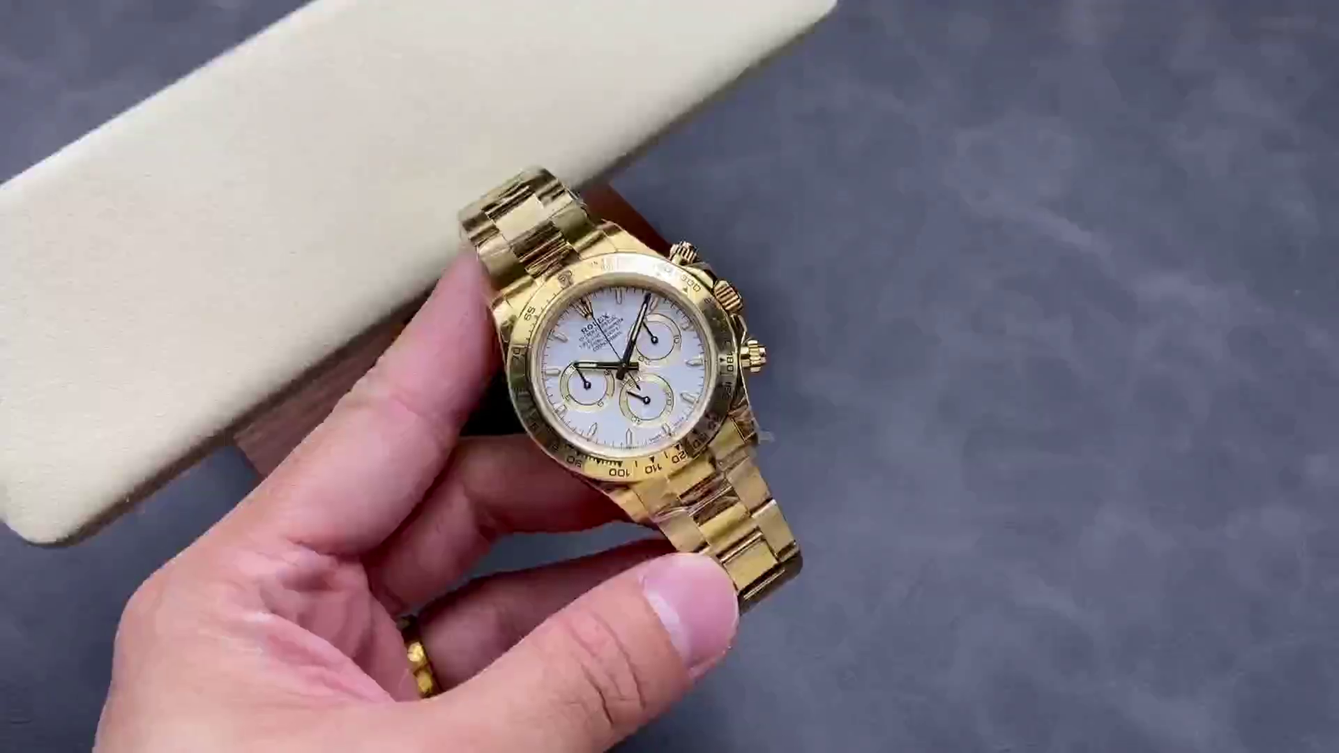 Rolex Daytona 126508 0001 18K Yellow gold White Dial Replica Watch - QualitySwissReplica