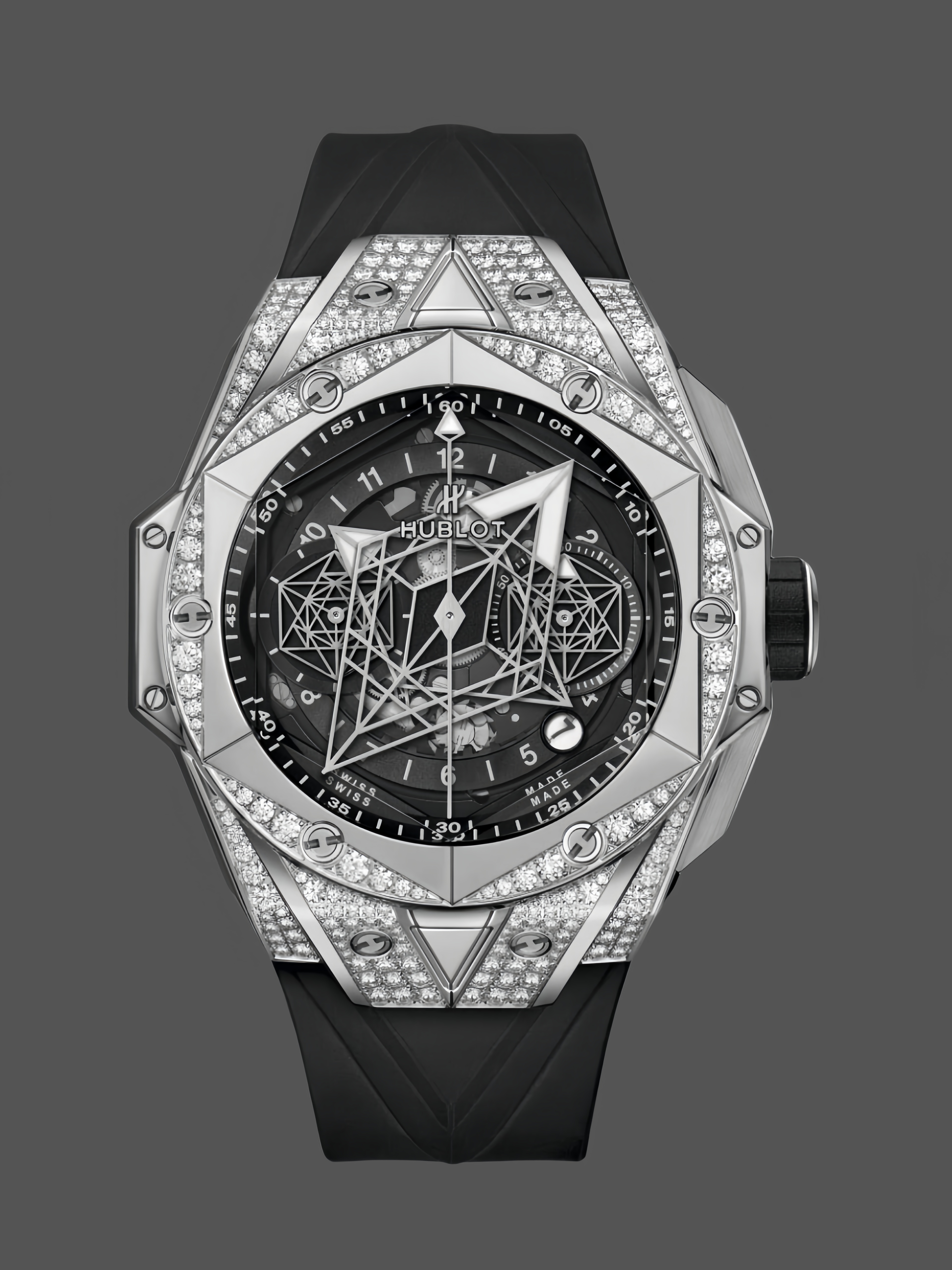 418.NX.1107.RX.1604.MXM20 Hublot Big Bang Sang Bleu II Titanium Pave - QualitySwissReplica