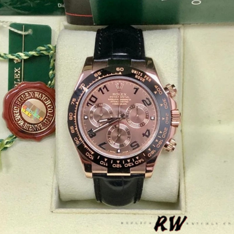 Rolex Cosmograph Daytona 116515 Chocolate Brown Dial 40mm Mens Replica Watch - QualitySwissReplica