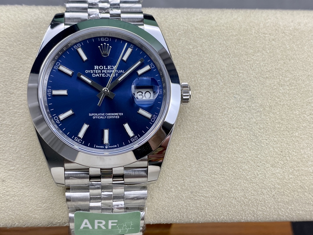 Rolex Datejust 41 Blue Fluted Dial Stainless Steel Jubilee Bracelet 126300 0002 - QualitySwissReplica