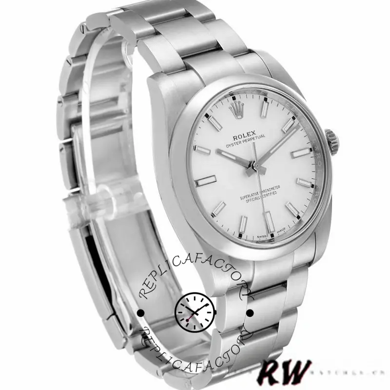 Rolex Oyster Perpetual Air-King 114200 White Index Dial 34mm Unisex Replica watch - QualitySwissReplica