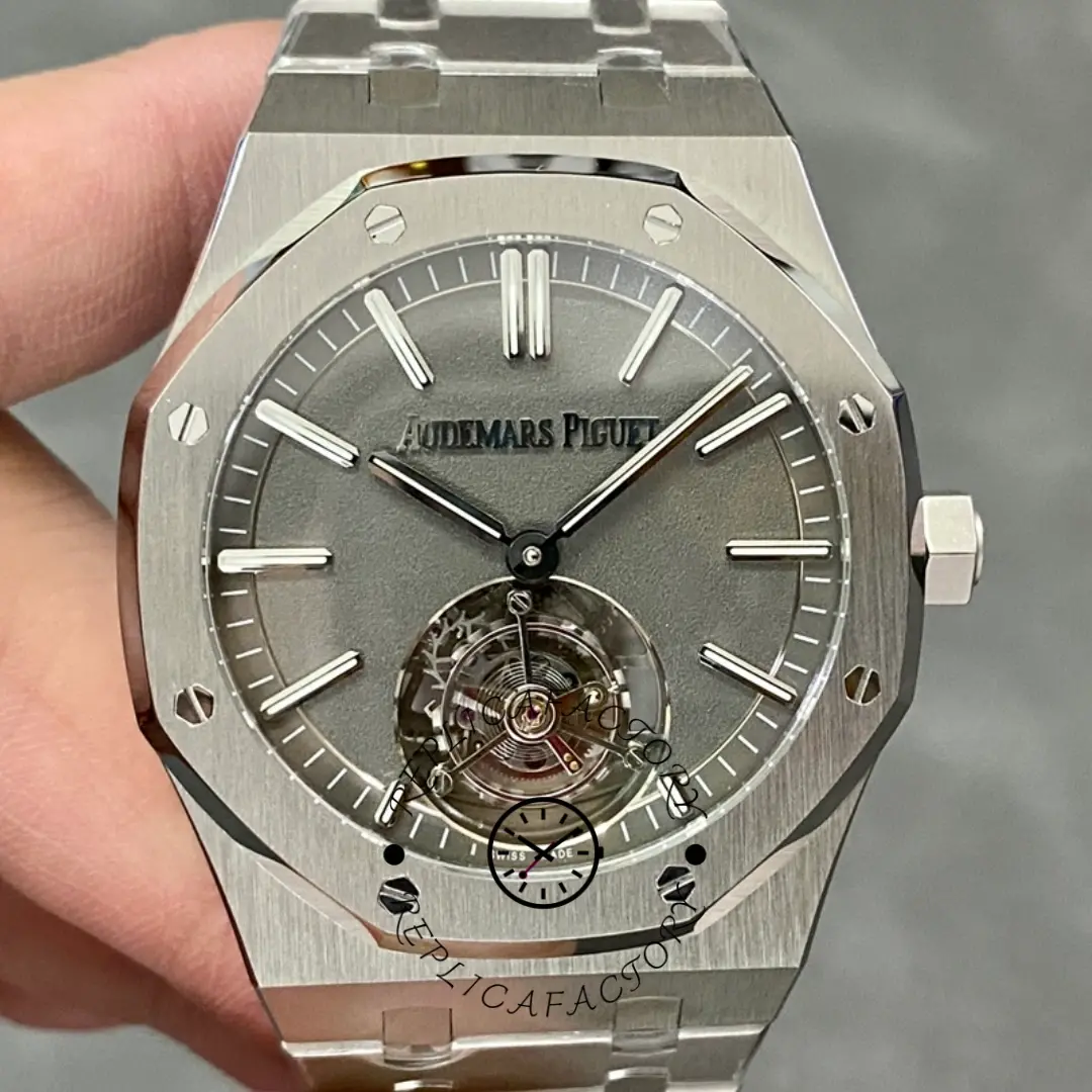 AP 26530TI.OO.1220TI.01 Replica Slate Grey Dial Royal Oak Tourbillon Titanium - QualitySwissReplica