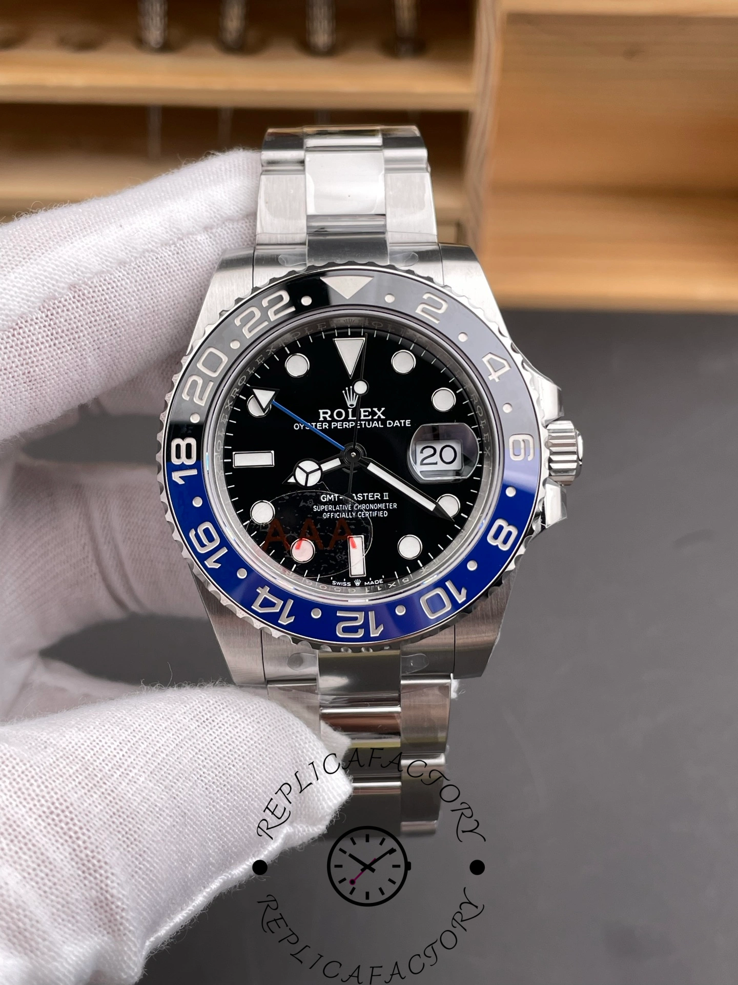 Rolex GMT-Master II 126710BLNR 0003 Black Dial Stainless Steel 40MM Mens Replica Watch - QualitySwissReplica