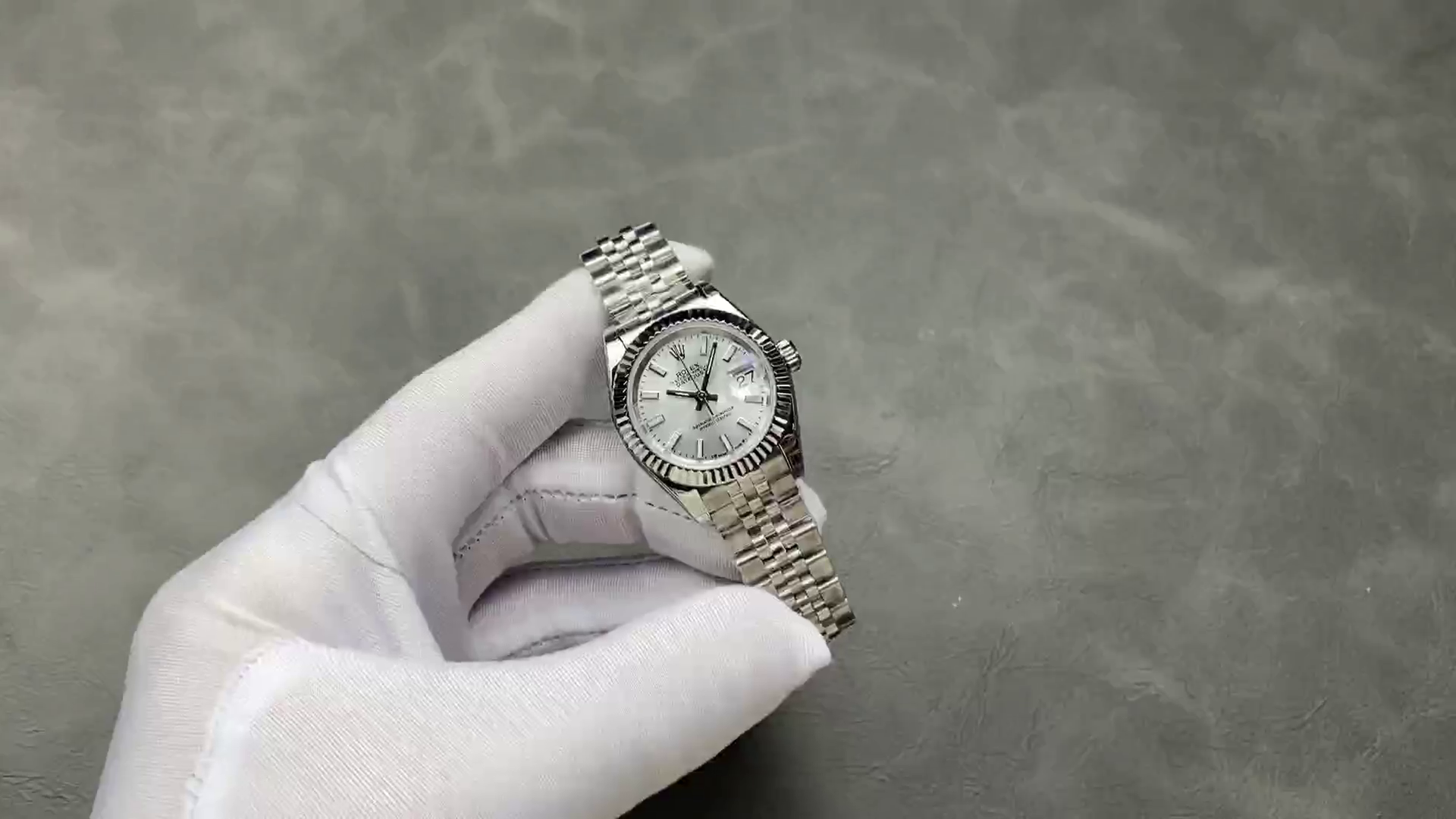 Rolex Datejust 28 Automatic Silver Dial White Gold and Steel M279174 0005 Women's Watch - QualitySwissReplica