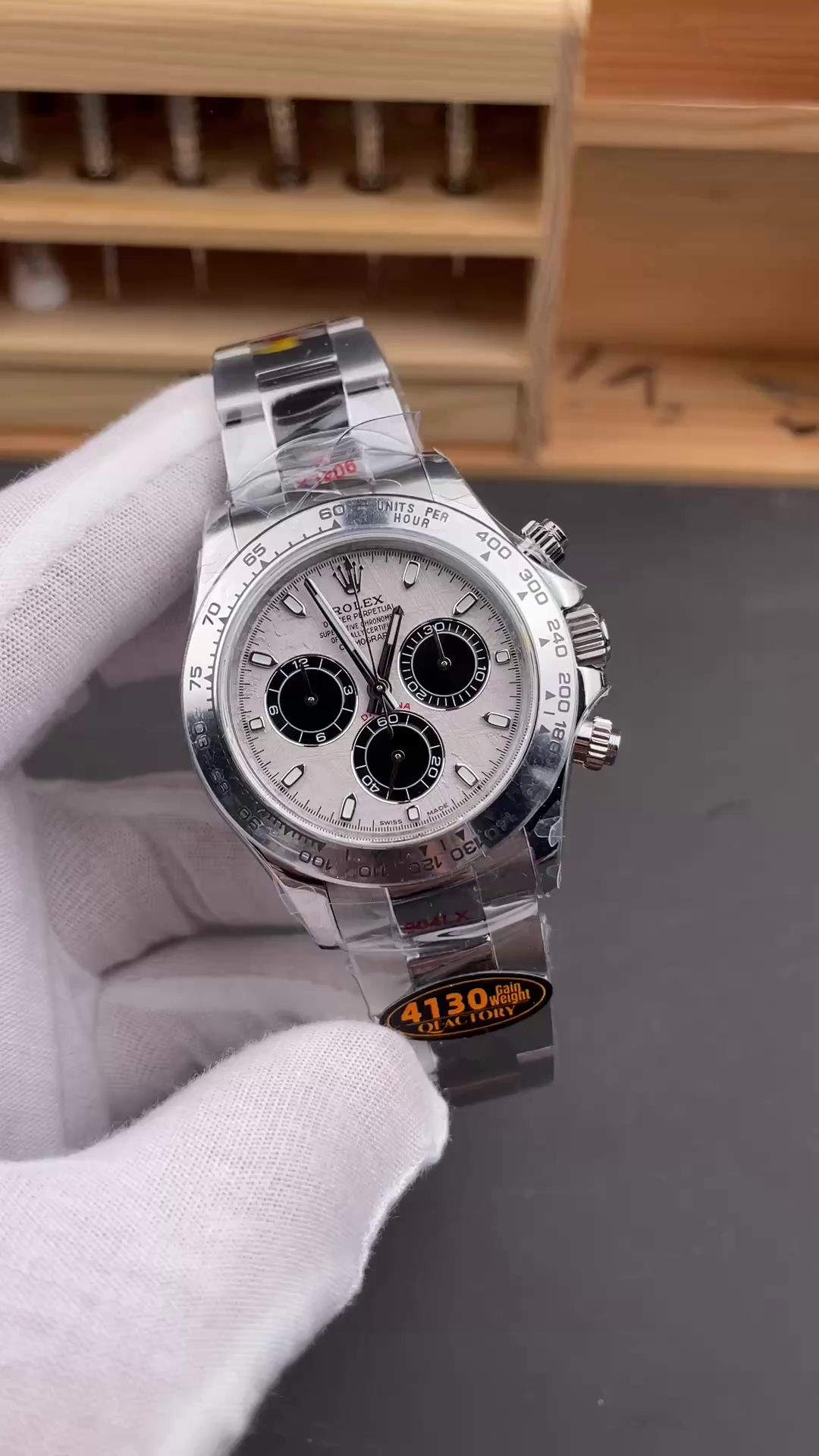 Rolex Cosmograph Daytona 116509 Meteorite Grey Dial 40MM Mens Replica Watch - QualitySwissReplica