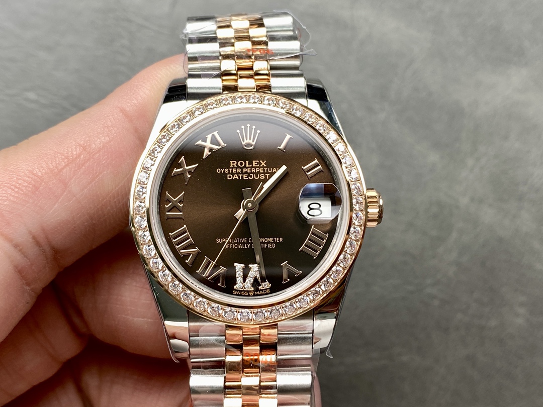 Rolex Datejust 278381RBR 0006 Chocolate Dial 31mm Women's Watch - QualitySwissReplica