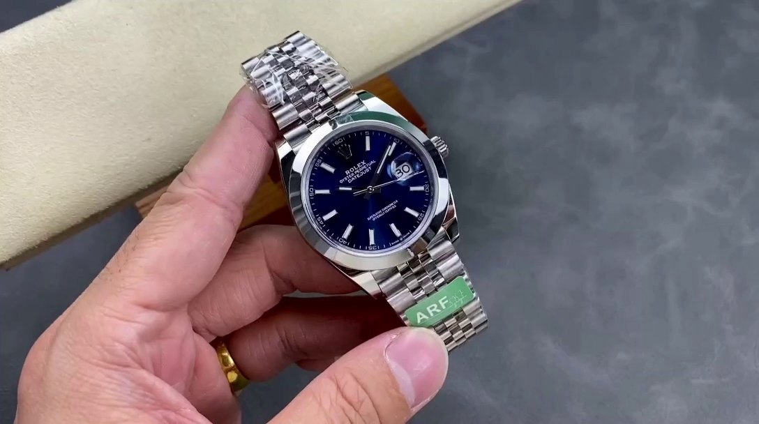 Rolex Datejust 41 Blue Fluted Dial Stainless Steel Jubilee Bracelet 126300 0002 - QualitySwissReplica