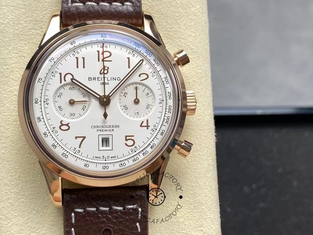 Breitling Premier B01 RB0145371G1P2 Rose Gold 42 Replica - QualitySwissReplica