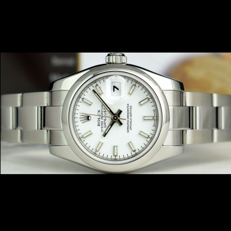 Rolex Datejust 179160 White Index Dial Domed Bezel 26MM Lady Replica Watch - QualitySwissReplica