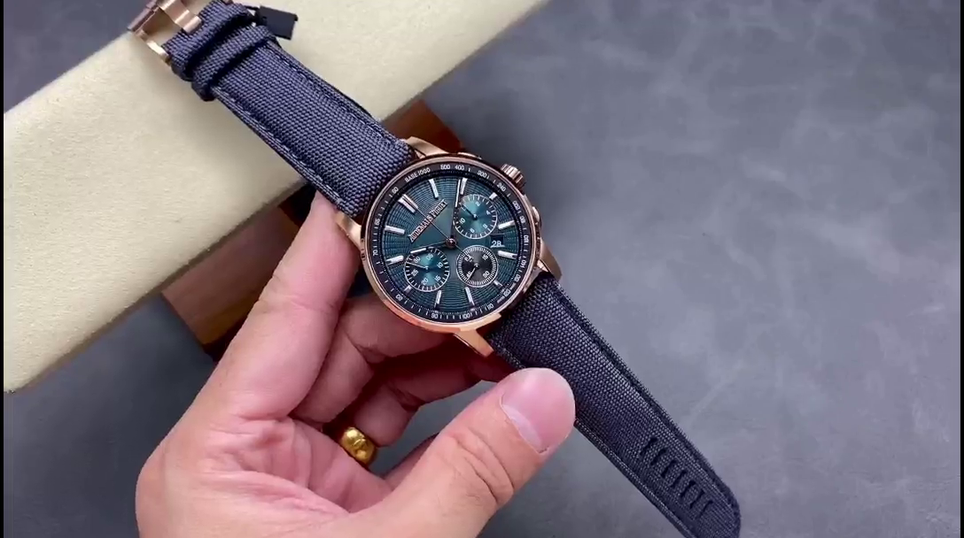 AP CODE 11.59 Selfwinding 41 Rose Gold Blue Strap 26393OR.OO.A348KB.01 Replica - QualitySwissReplica