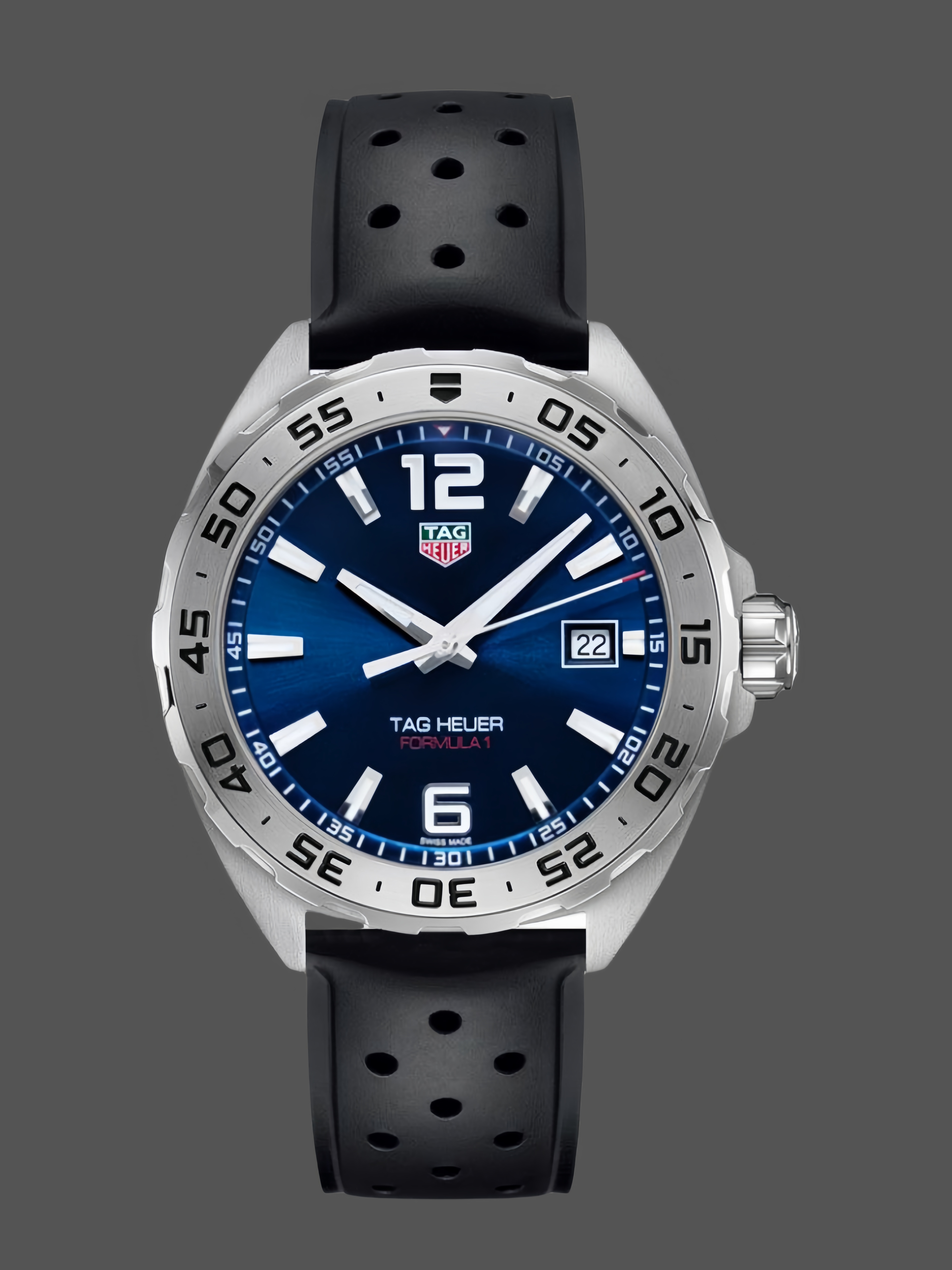 Tag Heuer Formula 1 Quartz Blue Dial Black Rubber Strap WAZ1118.FT8023 - QualitySwissReplica