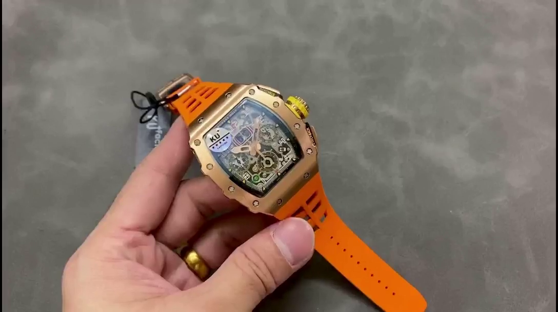 Richard Mille RM11-03 Orange Rubber Automatic Flyback Chronograph - QualitySwissReplica