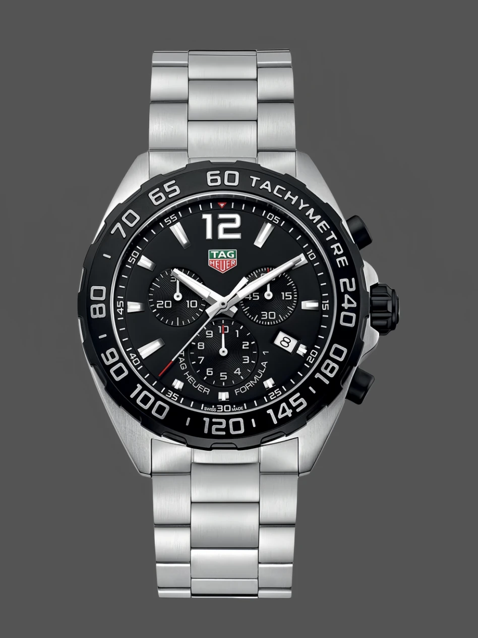 Tag Heuer Formula 1 Chronograph Black Dial CAZ1010.BA0842 Quartz 43mm - QualitySwissReplica