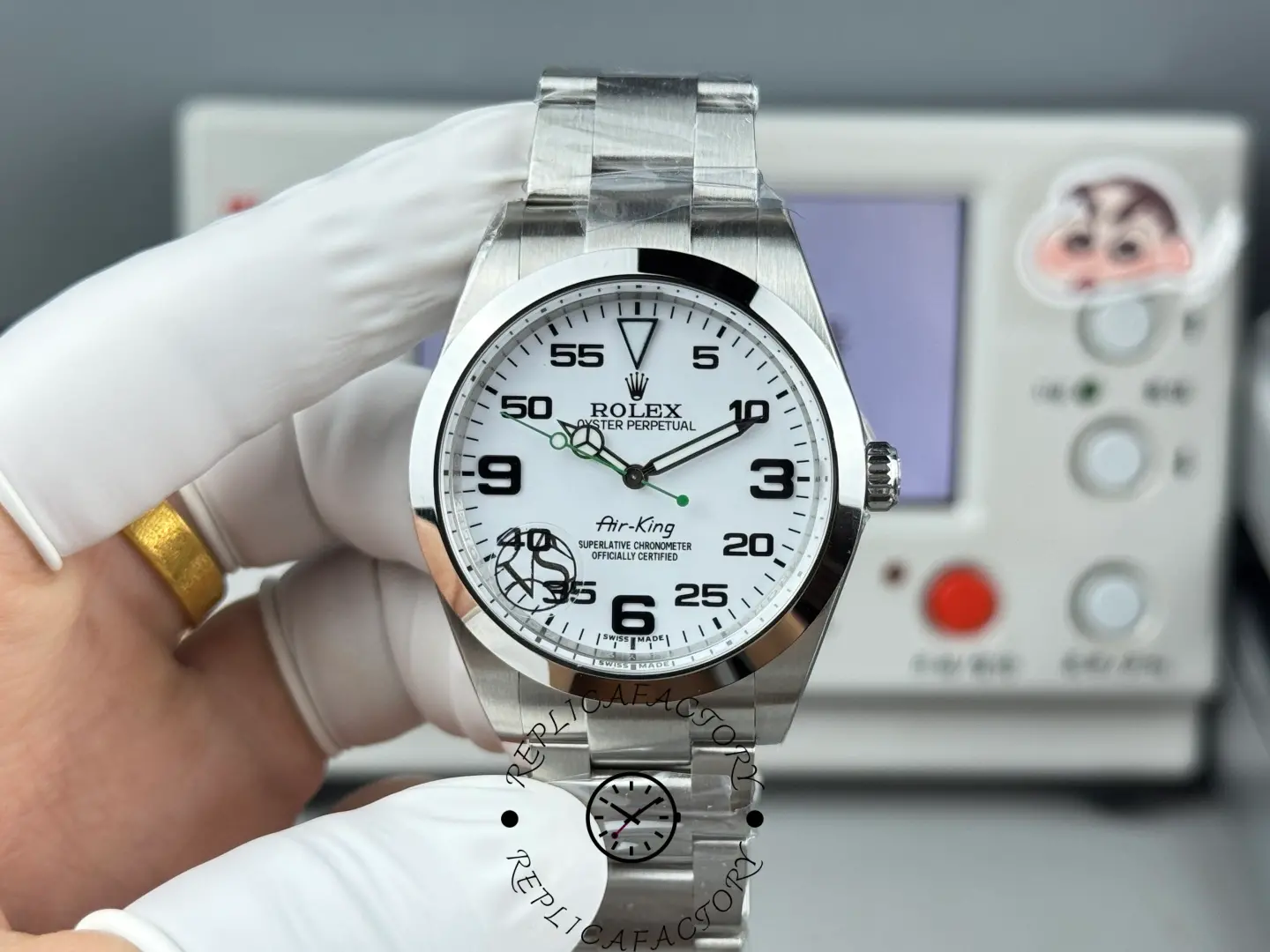 Rolex Air-King 126900 1:1 Clone White Dial Oyster Bracelet - QualitySwissReplica